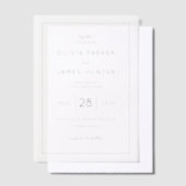 Elegant Black Minimalist Wedding Invitation (Compenser)