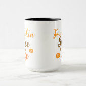 Elegant black &orang pumpkin Spice Life Mug (Centre)