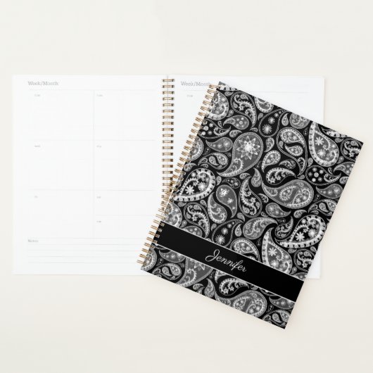 Elegant Black Paisley (Devant avec enveloppe)