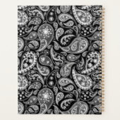 Elegant Black Paisley Planner (Achterkant)
