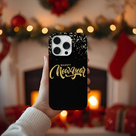 Elegant Black Phone Case for iPhone15Pro iPhone 15 Pro Hoesje