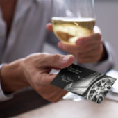 Elegant Black Professional Automobile Visitekaartje