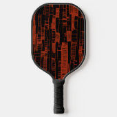 Elegant black &red abstract modern  pickleball paddle (Voorkant)