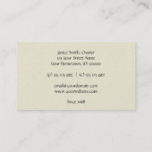 Elegant Black Scroll Visitekaartje (Achterkant)