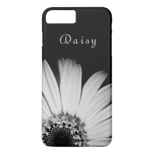 Elegant Black Sunflower Persoonlijke benaming iPhone 8 Plus / 7 Plus Hoesje