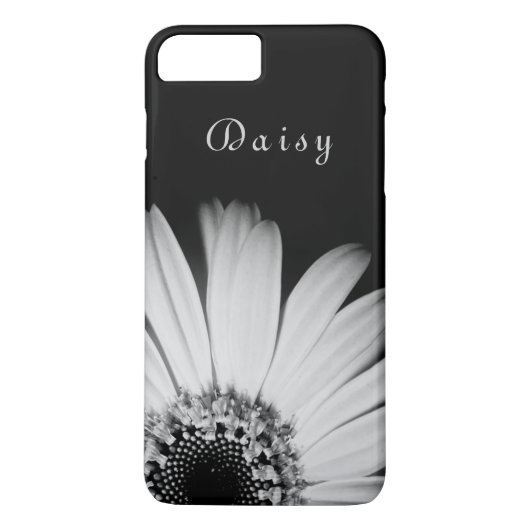 Elegant Black Sunflower Persoonlijke benaming Case-Mate iPhone Case (Achterkant)