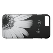 Elegant Black Sunflower Persoonlijke benaming Case-Mate iPhone Case (Achterkant (Horizontaal))