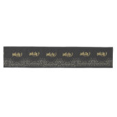 Elegant Black Table Runner Medium Tafelloper (Horizontaal)