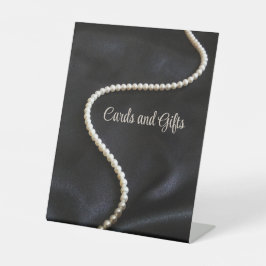 Elegant Black Thank You Card Reclamebord Met Voetstuk