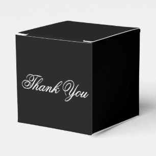 Elegant Black Wedding Guest Favor Box Bedankdoosjes