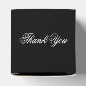 Elegant Black Wedding Guest Favor Box Bedankdoosjes (Bovenkant)