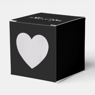 Elegant Black Wedding Guest Favor Box Bedankdoosjes