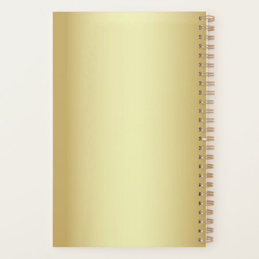 Elegant Black Wedding Planner (Achterkant)