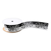 Elegant Black & White Abstracte Harlequin Style Lint (Spoel)