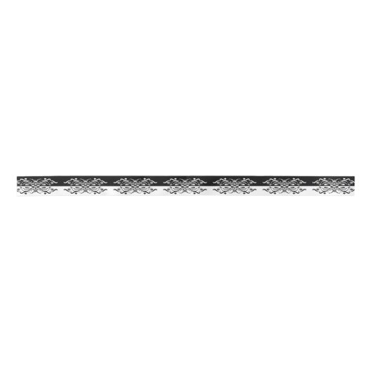 Elegant Black & White Abstracte Harlequin Style Lint (Voorkant)