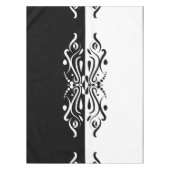 Elegant Black & White Abstracte Harlequin Style Tafelkleed (Voorkant)