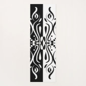 Elegant Black & White Abstracte Harlequin Style Yogamat (Achterkant)