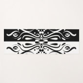 Elegant Black & White Abstracte Harlequin Style Yogamat (Voorkant (horizontaal))