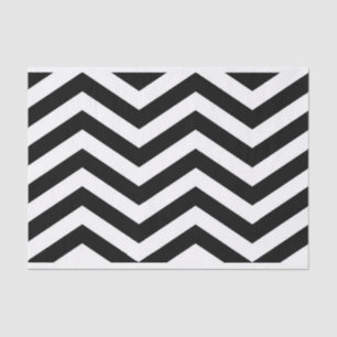 Elegant Black White Chevron Tissue Paper Tissuepapier