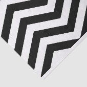 Elegant Black White Chevron Tissue Paper Tissuepapier (Detail)