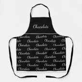 Elegant Black White Chocolate Staff Uniform Schort (Voorkant)