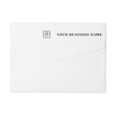 Elegant Black & White Custom Business Logo Wrap (Achterkant)