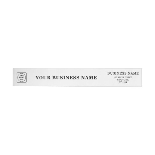 Elegant Black & White Custom Business Logo Wrap (Individueel)