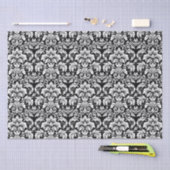 Elegant Black White Damask Tissuepapier (Craft)