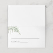 Elegant Black White Fern Greenery Wedding (Buitenkant ongevouwen)