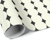  Elegant Black White Geometric Stippen Pattern Cadeaupapier (Rol Hoek)