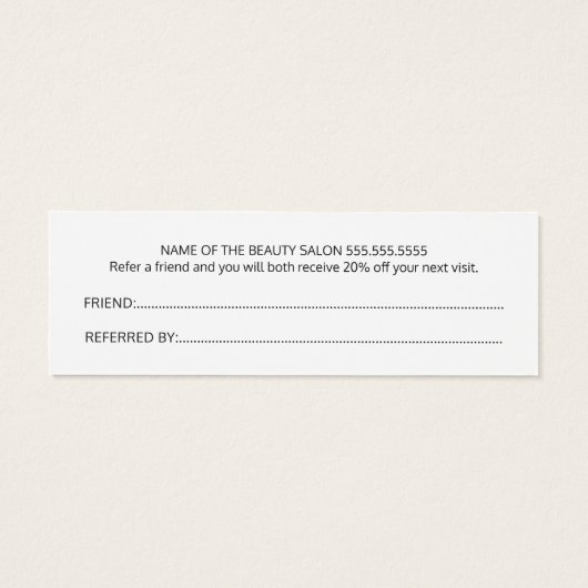 Elégant Black White Gold Heart Carte de référence (Dos)