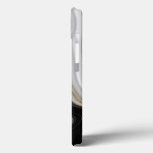 Elegant Black White Gold Marmer Case-Mate iPhone Case (Achterkant / Links)