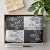 Elegant Black White Hanging Ornaments Modern Tissuepapier (Geschenk)