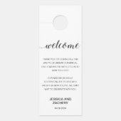 Elegant Black White Hartelijk dank voor de gasten (Voorkant)