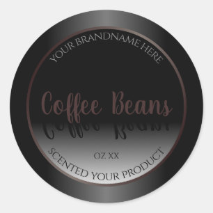 Elegant Black White Product Labels Bourgogne Lijst