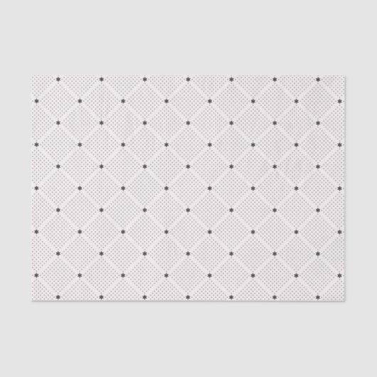 Elegant Black White Small Stippen Patroon Tissuepapier (Voorkant)