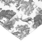 Elegant  Black White Toile Deer Pattern Tafelkleed (Gekanteld)