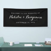 Elegant Black & White Wedding Spandoek (Beurs)
