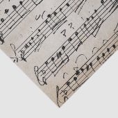 Elegant  blad Muzieknoten Kraft Tissuepapier (Detail)