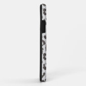 Elegant blad print met monogram Case-Mate iPhone case (Achterkant/rechts)