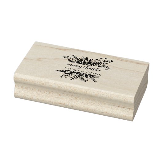 Elegant blad Rubber Stamp Rubberstempel (Stempel)