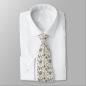 Elegant  bladeren en noten | Necktie Stropdas (Gebonden)
