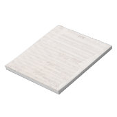 Elegant Bladmuziek Initiaal Monogram bekleed Notitieblok (Gedraaid)