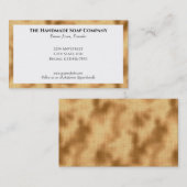 Elégant blanc avec Carte de visite Faux Gold Foil (Devant / Derrière)