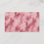 Elégant blanc avec Carte de visite Faux rose Foil (Dos)