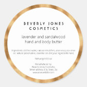 Elégant blanc avec Étiquette de cosmétiques Faux G (Devant)