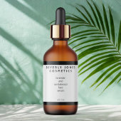 Élégant blanc avec frontière noire Étiquette de co