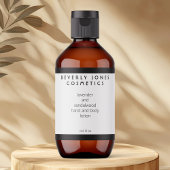 Élégant blanc avec frontière noire Étiquette de co