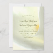 Elégant blanc Calla Lily Faire-part de mariage (Devant)