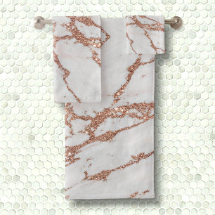 Elégant blanc chic + rose or parties scintillant